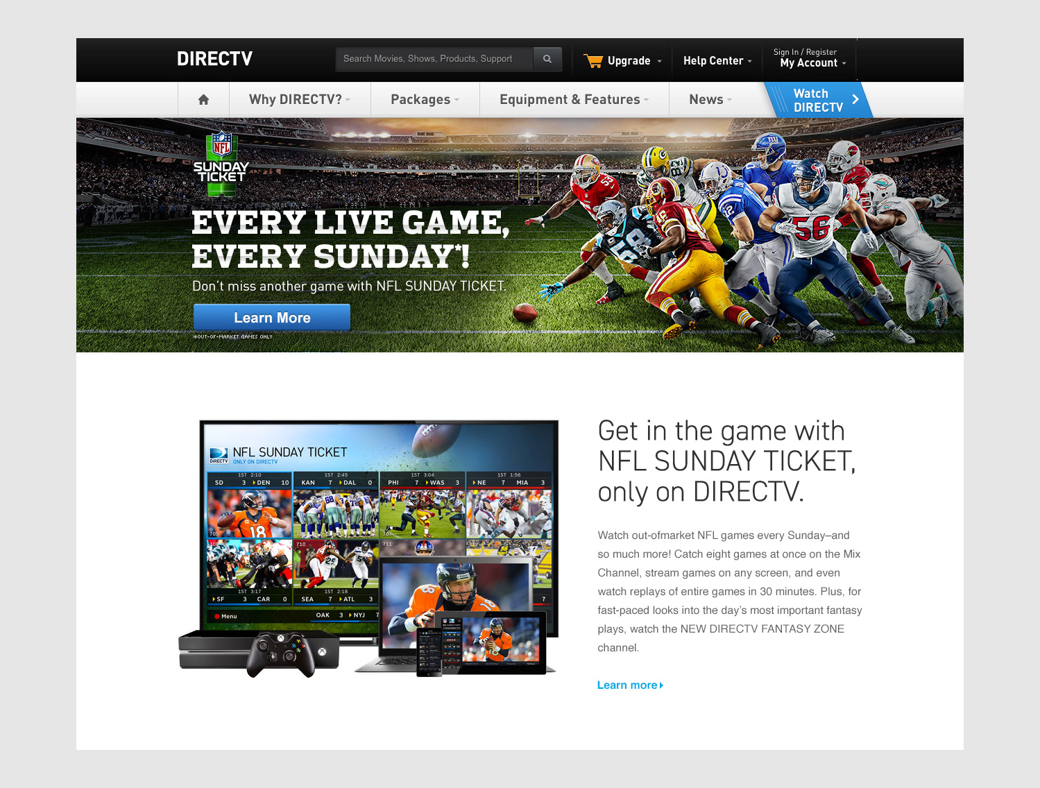 NFL Sunday Ticket - 2015 campaign