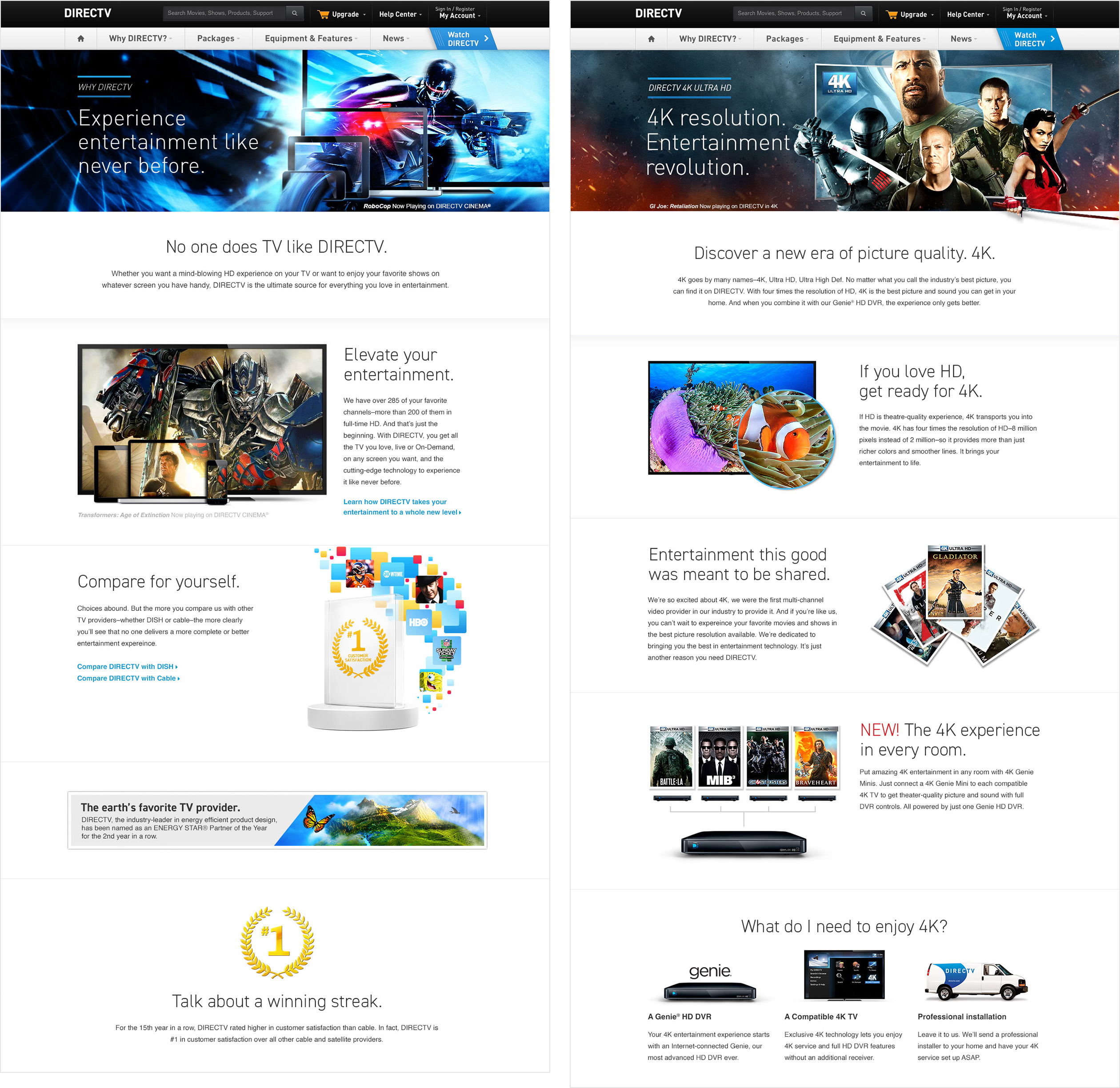 DIRECTV marketing pages - 1
