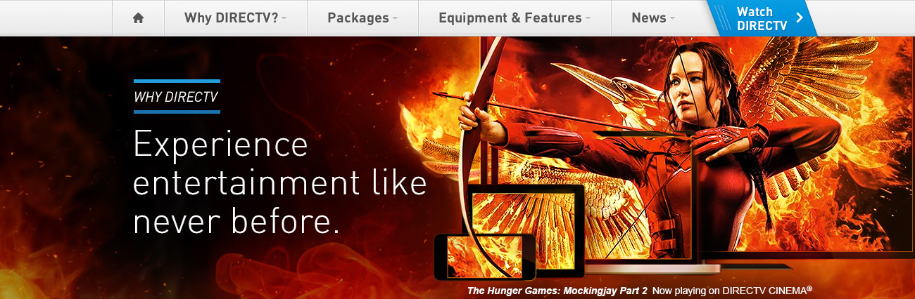 DIRECTV marketing hero - Hunger Games