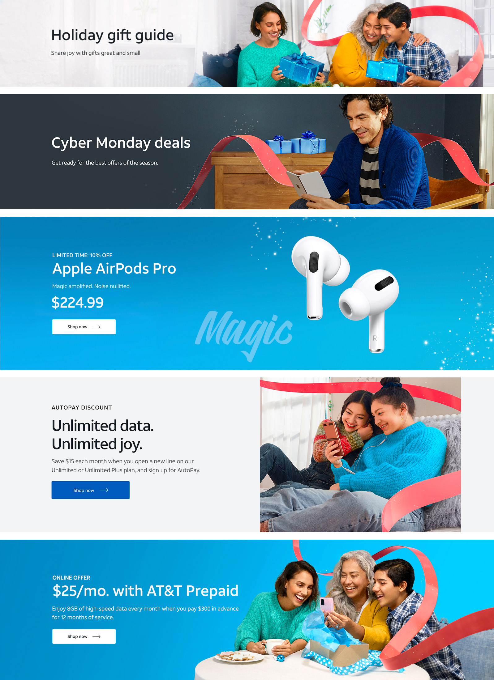 AT&T holiday campaign – Liz Rohdewald