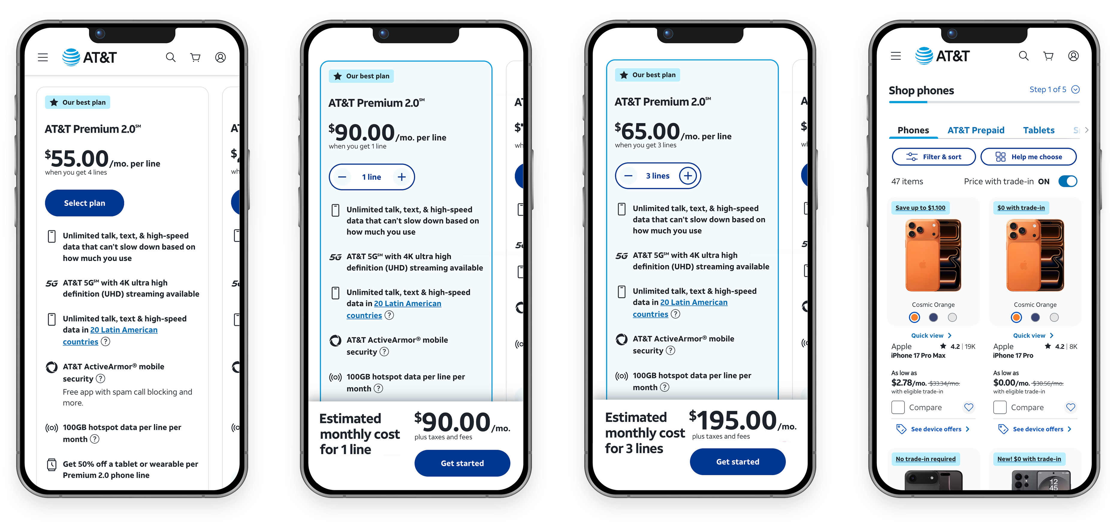 Plan configurator - mobile flow
